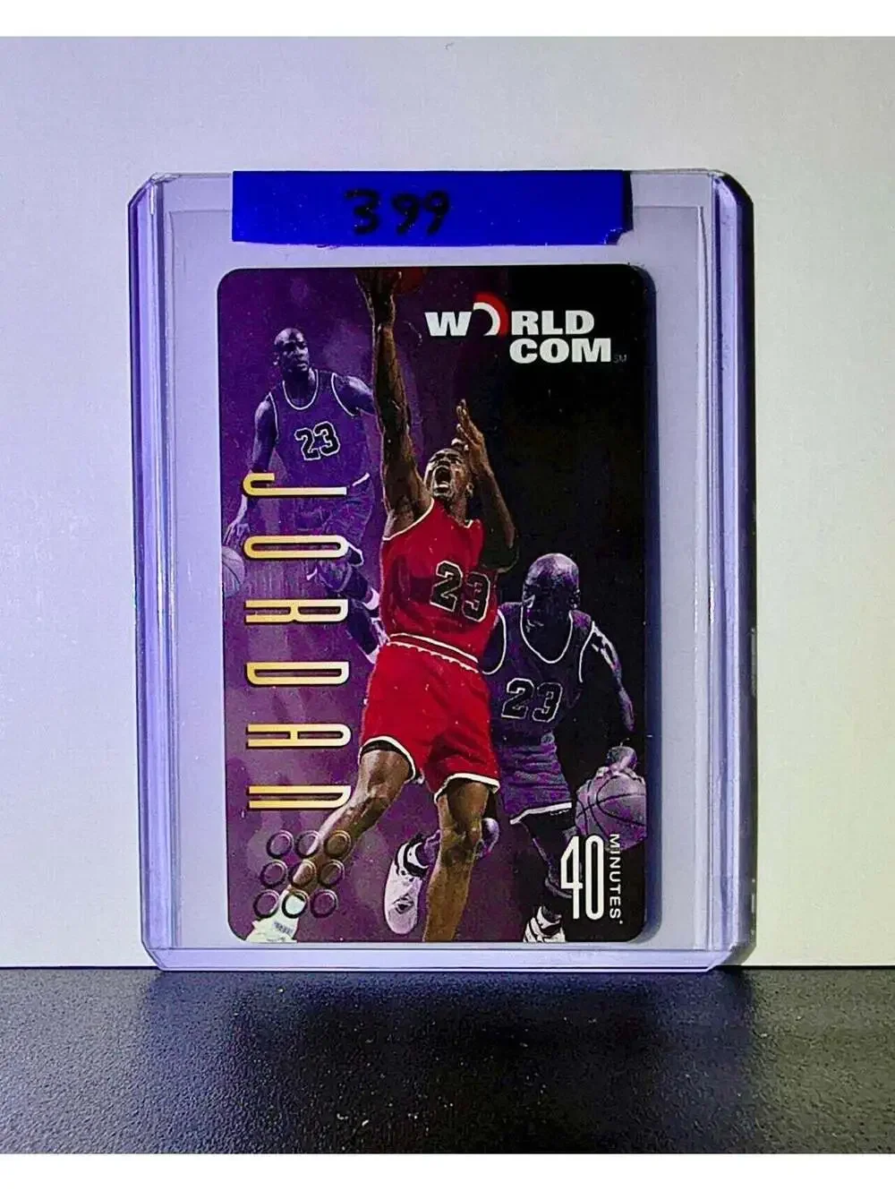 Michael Jordan 1996-97 Worldcom 40 Minutes Phone Card Chicago Bulls
